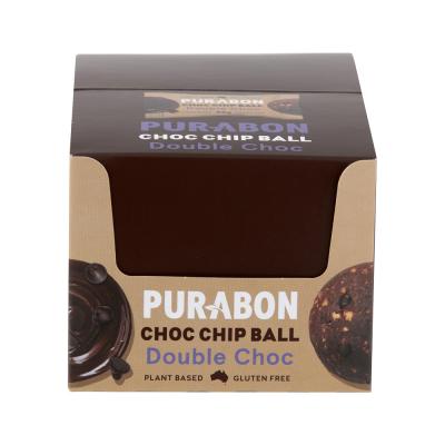 Purabon Choc Chip Balls Double Choc Chip 45g x 12 Display